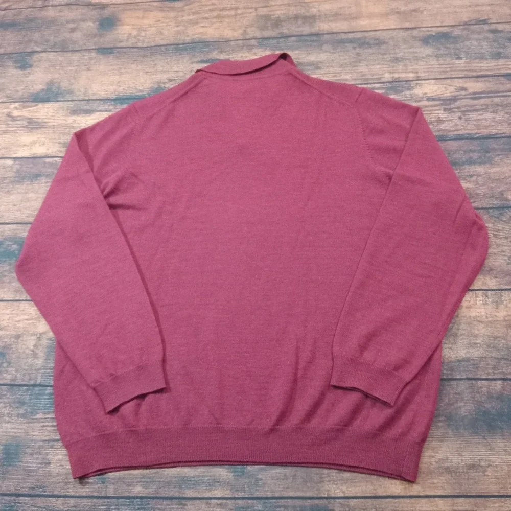 Brooks Brothers 100% Merino Wool‎ Vintage Pullover Men's XL Maroon